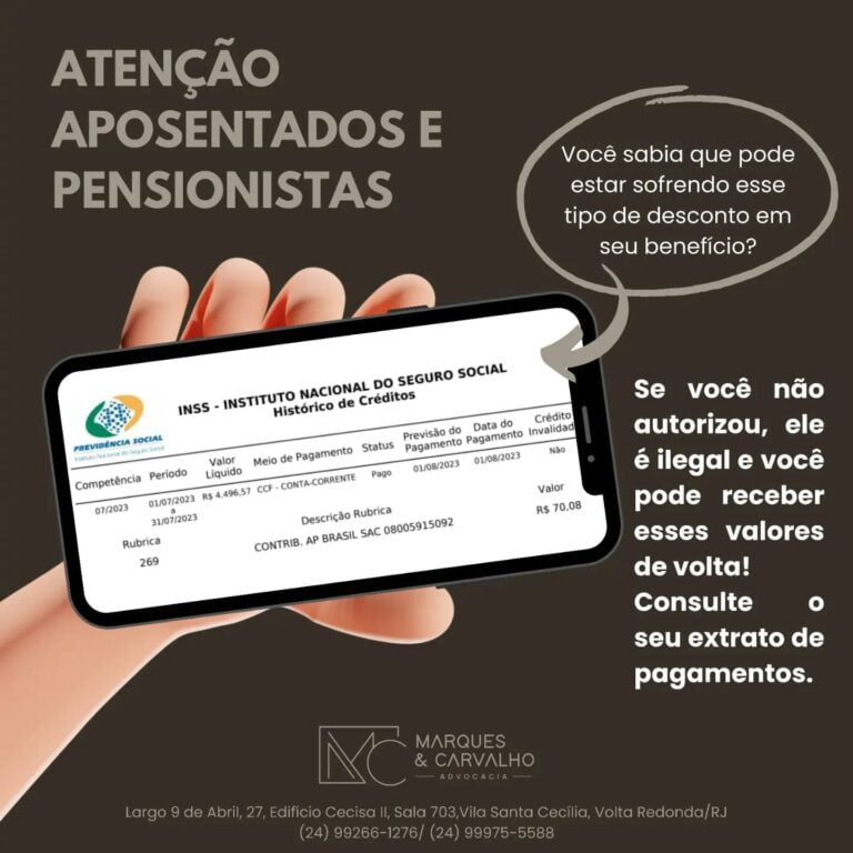 Descontos Indevidos de Associações e Sindicatos em Benefícios de Aposentadoria ou Pensão por Morte